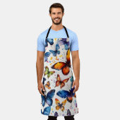 Waterverf Butterflies Schort (Gedragen)