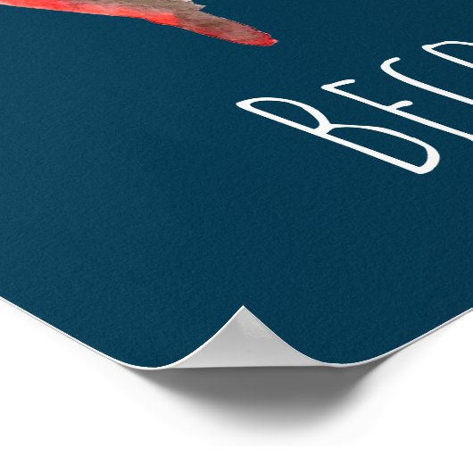 Waterverf butterflies slogan poster (Hoek)