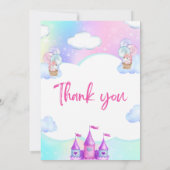 Waterverf Butterfly 1e verjaardagsuitnodiging Kaart (Achterkant)