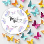 Waterverf Butterfly bedankt Ronde Sticker