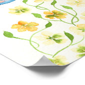 Waterverf Butterfly beroemd gemaakt door Victoria  Poster (Hoek)