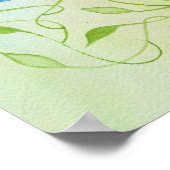 Waterverf Butterfly beroemd gemaakt door Victoria  Poster (Hoek)