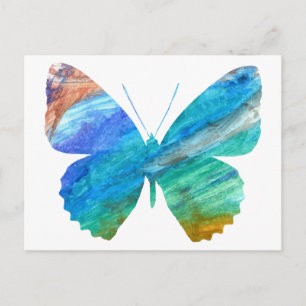 Waterverf Butterfly Briefkaart