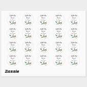 Waterverf Butterfly - Butterfly Kisses Dank u Ronde Sticker (Vel)