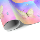 Waterverf Butterfly Cadeaupapier (Rol Hoek)