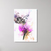 Waterverf Butterfly Canvas Afdruk (Voorkant)