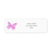 Waterverf Butterfly Etiket (Voorkant)