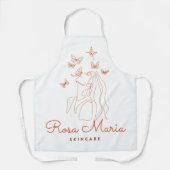 "Waterverf Butterfly Floral Art – Levendige Natuur Schort (Voorkant)