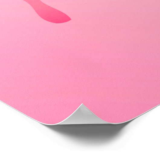 Waterverf Butterfly - Fuchsia and Pink Poster (Hoek)