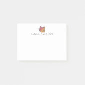 Waterverf Butterfly - Gepersonaliseerd Post-it® Notes (Voorkant)