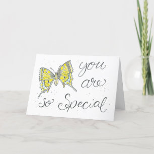 Waterverf Butterfly Kaart