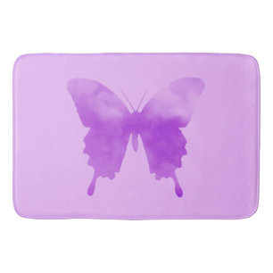 Waterverf Butterfly - Lavender and Violet Badmat