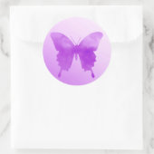 Waterverf Butterfly - Lavender and Violet Ronde Sticker (Tas)