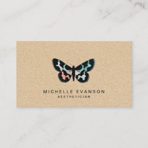  Waterverf Butterfly Logo Rustic Visitekaartje
