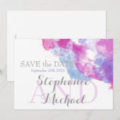 Waterverf Butterfly Mixed Berries SavetheDate Save The Date (Voorkant / Achterkant)