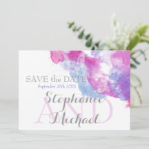 Waterverf Butterfly Mixed Berries SavetheDate