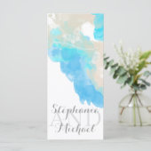 Waterverf Butterfly Ocean Shore Program Rack Programmakaart (Staand voorkant)