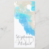 Waterverf Butterfly Ocean Shore Program Rack Programmakaart (Voorkant)