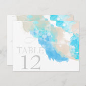 Waterverf Butterfly Ocean Shore Table Kaart (Voorkant / Achterkant)