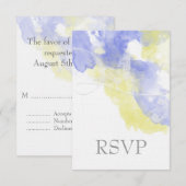 Waterverf Butterfly Periwinkle Lemonade RSVP (Voorkant / Achterkant)