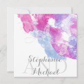 Waterverf Butterfly Raspberry Bliss Kaart (Voorkant)