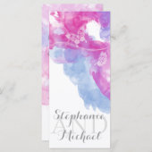 Waterverf Butterfly Raspberry Bliss Program Rack Programmakaart (Voorkant / Achterkant)