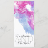 Waterverf Butterfly Raspberry Bliss Program Rack Programmakaart (Voorkant)