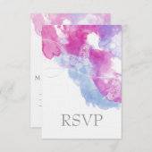 Waterverf Butterfly Raspberry Bliss RSVP (Voorkant / Achterkant)