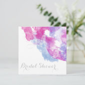 Waterverf Butterfly Raspberry Bliss Vrijgezellenfe Kaart (Staand voorkant)