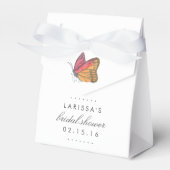 Waterverf Butterfly Red Vrijgezellenfeest Bedankdoosjes (Voorkant Zijde)