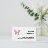Waterverf Butterfly Referral Kaart (Staand voorkant)