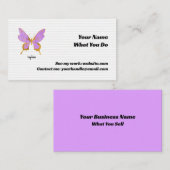 Waterverf Butterfly Referral Kaart (Voorkant / Achterkant)