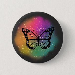 Waterverf Butterfly Ronde Button 5,7 Cm