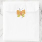 Waterverf Butterfly Ronde Sticker (Tas)