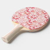 Waterverf Butterfly roze patroon Tafeltennisbatje (Voorkant Gekanteld)