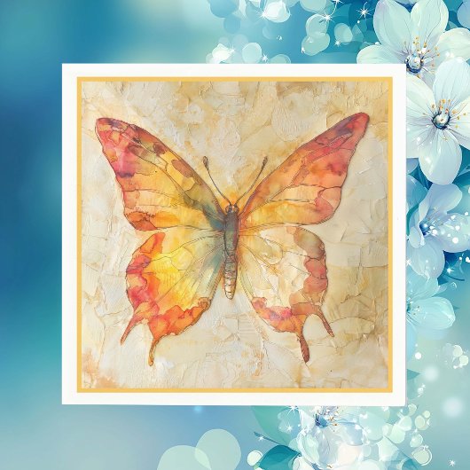 Waterverf Butterfly Servet