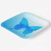 Waterverf Butterfly - Shades of Sky Blue Papieren Bordje (Gebogen)