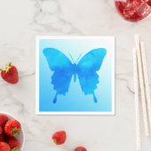 Waterverf Butterfly - Shades of Sky Blue Servetten (Insitu)