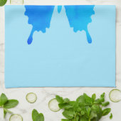 Waterverf Butterfly - Shades of Sky Blue Theedoek (Gevouwen)