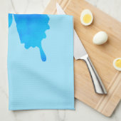 Waterverf Butterfly - Shades of Sky Blue Theedoek (Quarter Fold)