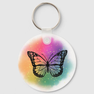 Waterverf Butterfly Sleutelhanger