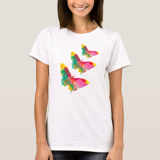 Waterverf Butterfly T-Shirt (Voorkant)