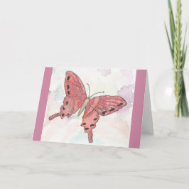 Waterverf Butterfly Wenskaart Kaart