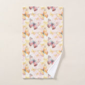 Waterverf Butterfly Whimsy Bad Handdoek (Handdoek)