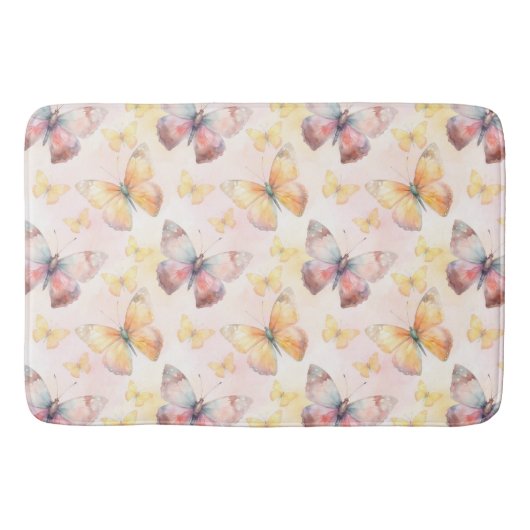 Waterverf Butterfly Whimsy Badmat (Voorkant)