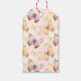 Waterverf Butterfly Whimsy Cadeaulabel