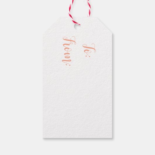 Waterverf Butterfly Whimsy Cadeaulabel (Achterkant)