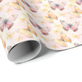 Waterverf Butterfly Whimsy Cadeaupapier (Rol Hoek)