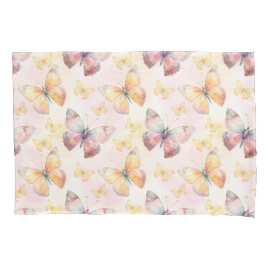 Waterverf Butterfly Whimsy Kussensloop (Voorkant)