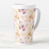 Waterverf Butterfly Whimsy Latte Mok (Rechterhoek)